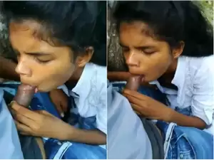 Today Exclusive- Cute Lankan Girl Blowjob