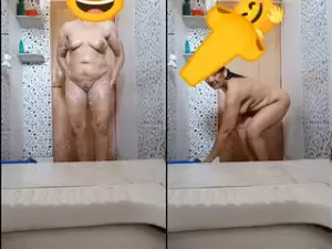 Today Exclusive-Desi Bhabhi bathing and Fucking part 6