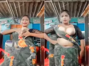 Today Exclusive- Tamil Girl Shows Her Boobs