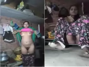 Today Exclusive- Village Girl Shows Her Boobs and Pussy