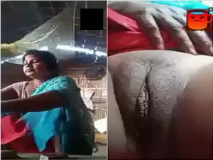 Today Exclusive- Village Bhabhi Shows Her Pussy On VC part 2