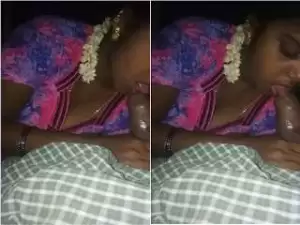 Exclusive- Desi Telugu Bhabhi Sucking Hubby Dick
