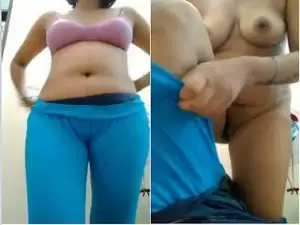 Exclusive- Desi Girl Strip Her Cloths and Showing Her Boobs and Pussy