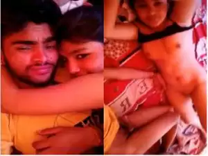 Exclusive- Desi Lover Romance and Bf Showing Her GF Boobs and Pussy