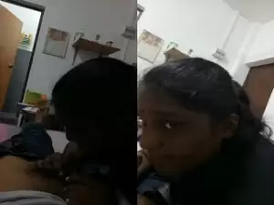 Today Exclusive- Tamil Wife Blowjob With Clear Talking