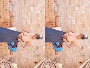 Today Exclusive-Desi Village Bhabhi Bathing and Fucking Part 2