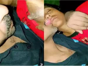 Today Exclusive-Desi Village Wife Boobs Sucking and Blowjob Part 1