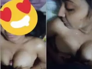 Exclusive- Sexy Desi Girl Boob Fuck And Bf Cum On Her Boobs