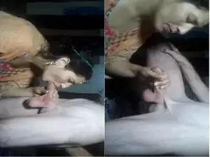 Today Exclusive- Sexy Paki Wife Blowjob and Play With Dick Part 2
