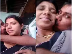 Exclusive- Desi Couple Romance and Hubby Pressing Wife Brest