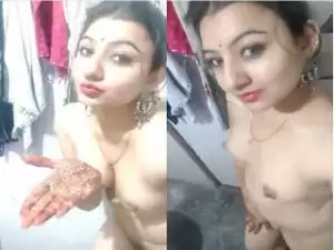 Today Exclusive-Sexy Desi Girl Shows Her Nude Body