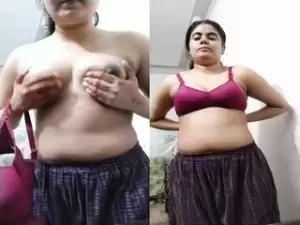 Today Exclusive-Desi Punjabi Girl Shows her Nude Body part 4