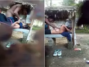 Today Exclusive- Desi Clg Lover Outdoor Sex and BF Cum On her Boobs