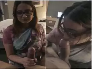 Today Exclusive- HoT Look Desi Cheating Wife Sucking Boss Dick