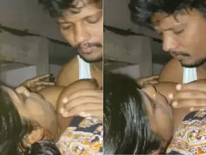 Today Exclusive-Desi Wife Boobs Sucking Part 2