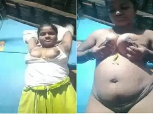 Today Exclusive-Horny Tamil Wife Showing Her Nude Body Part 4