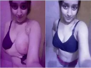 Exclusive- Cute Desi Girl Showing Her Big Boobs
