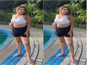 Today Exclusive- Sexy Desi Insta Girl Showing Her Nude body Part 3