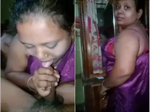 Today Exclusive-Desi Boudi Blowjob