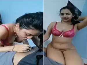 Today Exclusive- Desi Wife Blowjob and Ridding