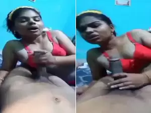 Today Exclusive- Desi Bhabhi Sucking Big Dick