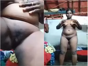 Today Exclusive-Desi Bhabhi Shows Her Nude Body