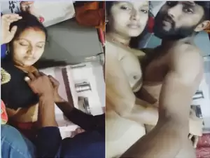 Today Exclusive-Sexy Desi Bhabhi Blowjob and Fucking