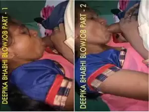 Exclusive- Sexy Desi Bhabhi Sucking Deaver Dick