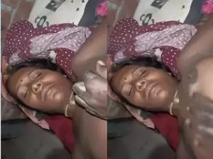 Desi Village Wife Boobs pressing and Fucking