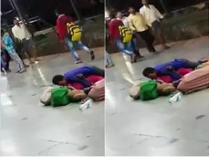 Today Exclusive- Crazy Desi Couple Sex In Railway Platform