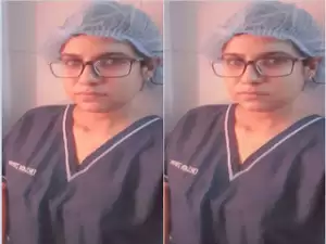 Horny Dr. Shows Her Boobs and Pussy Part 3