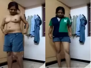 Horny Indian Bhabhi Strip her Cloths And Showing her Nude Buddy