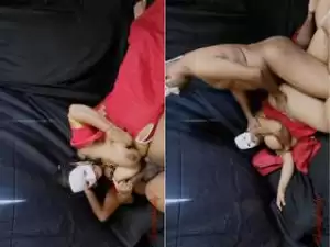 Exclusive-  Sexy Desi Bhabhi Boob Sucking And Hard Fucked By Hubby