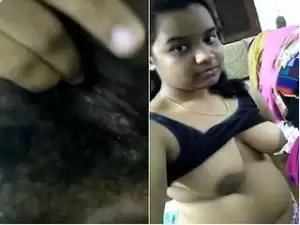 Exclusive- Hot Look Desi Girl Showing Her Boobs and Pussy