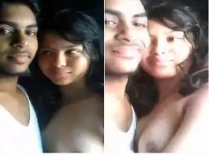 Exclusive- Desi Lover kissing and Boob sucking