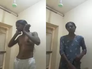 Cute Tamil Girl Striping and Shows