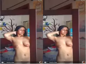 Desi girl Record her Selfie FOr Lover part 1