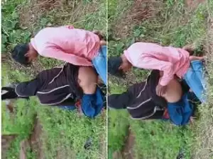 Today Exclusive- Desi Cheating Wife Out Door Sex With Deaver