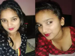 Sexy cute girl big boobs press