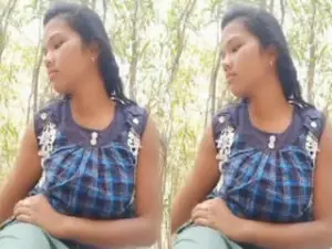 indian young girl fuked with bf in jungle