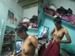 Desi Wife Wearing Cloths