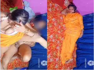 Desi Vlg Wife Blowjob and Fucking