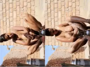 Desi Wife OutDoor Bathing