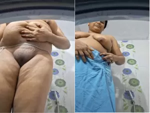 Desi Wife Striping and Shows Nude Body part 1