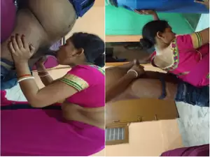 Hony Desi Bhabhi Blowjob and Standing FUcking