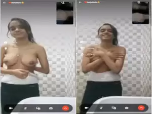 Desi Shy  Girl Shows Boob and Pussy On VC Part 1