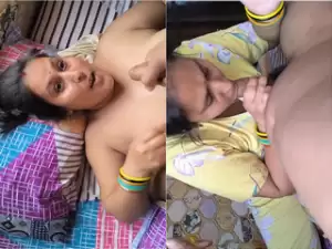 Desi Puja Bhabhi Blowjob