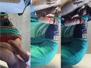 Desi Bhabhi Blowjob and Fucking In Doggy Style