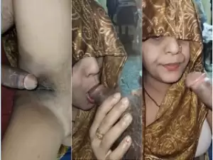 Desi Wife Blowjob and Fucking