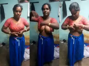Desi Wife Boobs Video Record By Hubby